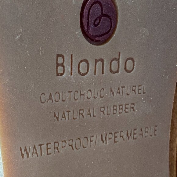 Blondo Nikki Caramel Tall Suede Waterproof Boot with 2.5" Heel, Size 7.5 - Picture 2 of 9